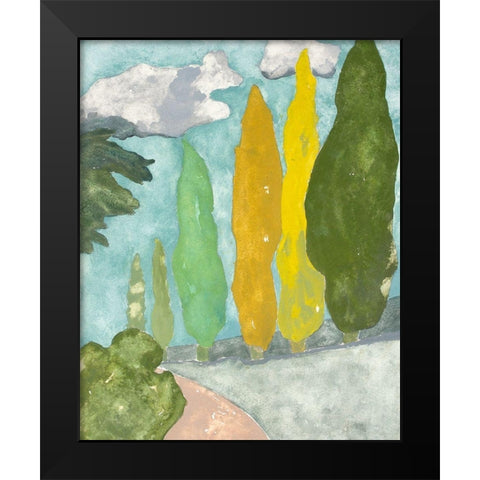 Tuscan Plein Air II Black Modern Wood Framed Art Print by Delamater, Rob