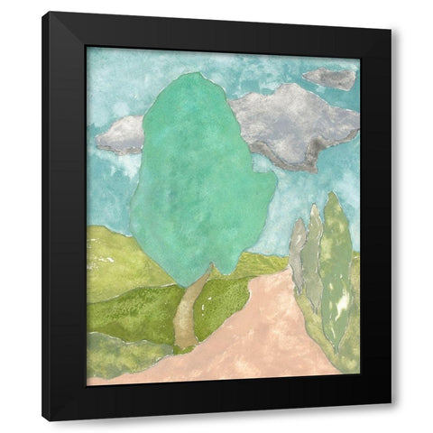 Tuscan Plein Air IV Black Modern Wood Framed Art Print by Delamater, Rob