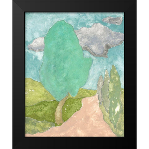 Tuscan Plein Air IV Black Modern Wood Framed Art Print by Delamater, Rob