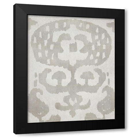 Shadow Ikat I Black Modern Wood Framed Art Print by Zarris, Chariklia