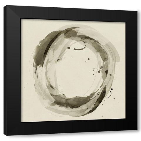 Mud Ring I Black Modern Wood Framed Art Print with Double Matting by Popp, Grace