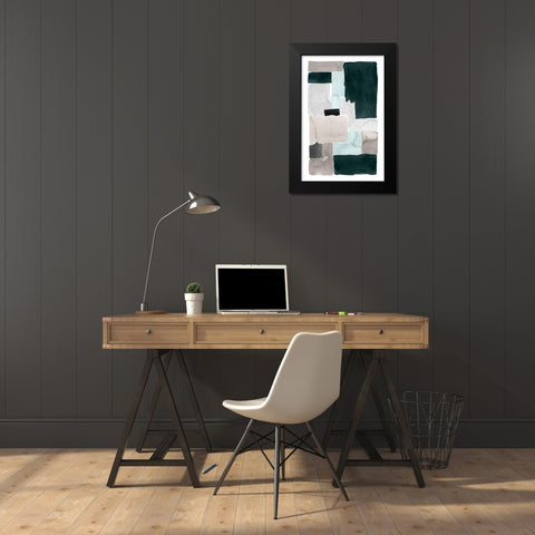 Mended I Black Modern Wood Framed Art Print by Popp, Grace