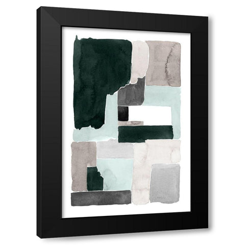 Mended II Black Modern Wood Framed Art Print with Double Matting by Popp, Grace