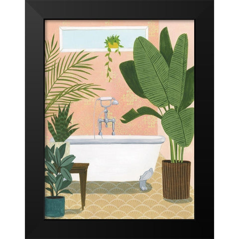 Bathtub Oasis I Black Modern Wood Framed Art Print by Popp, Grace
