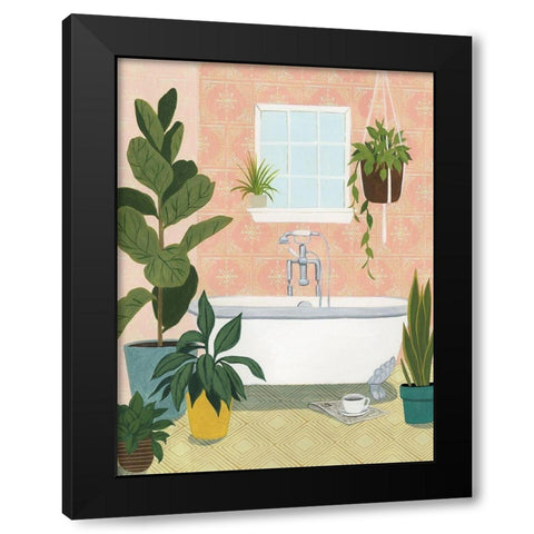 Bathtub Oasis II Black Modern Wood Framed Art Print by Popp, Grace