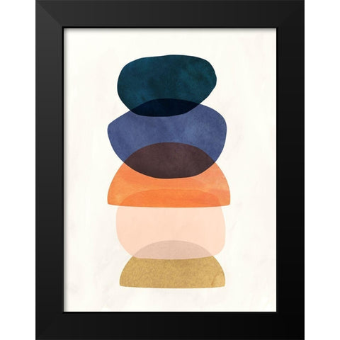 Mod Pods I Black Modern Wood Framed Art Print by Borges, Victoria