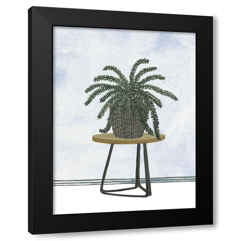 Mes Plants II Black Modern Wood Framed Art Print with Double Matting by Wang, Melissa