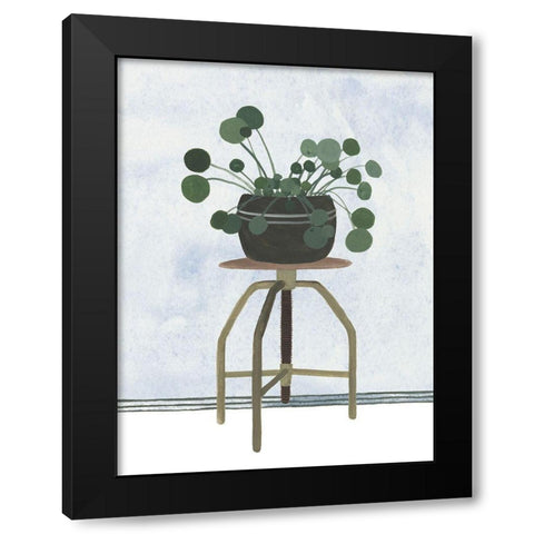 Mes Plants IV Black Modern Wood Framed Art Print with Double Matting by Wang, Melissa