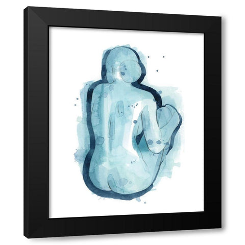 Serena II Black Modern Wood Framed Art Print with Double Matting by Popp, Grace