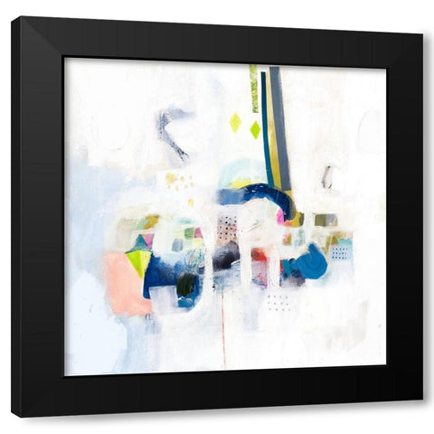 Boardwalk Taffy II Black Modern Wood Framed Art Print with Double Matting by Borges, Victoria