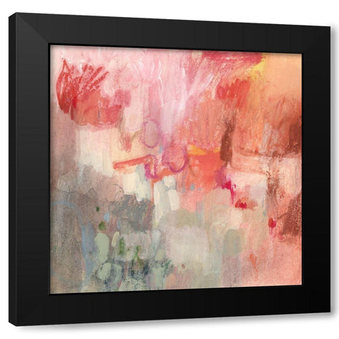 Incendies I Black Modern Wood Framed Art Print by Borges, Victoria