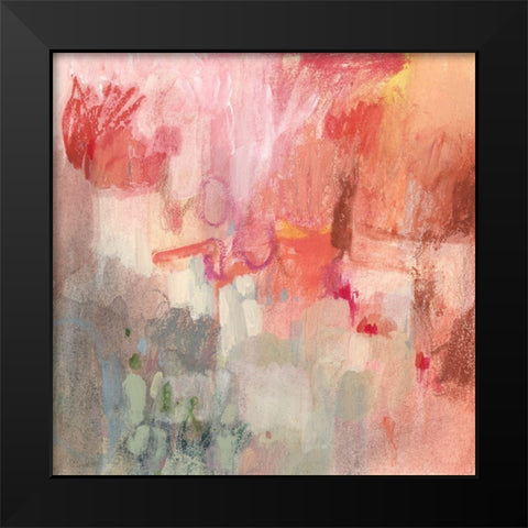 Incendies I Black Modern Wood Framed Art Print by Borges, Victoria