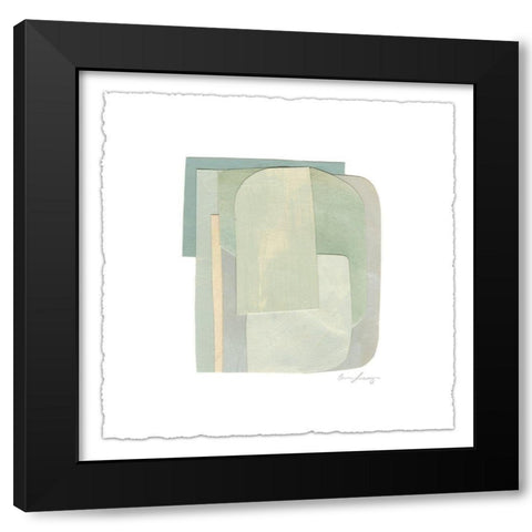 Color Structure IV Black Modern Wood Framed Art Print with Double Matting by Scarvey, Emma