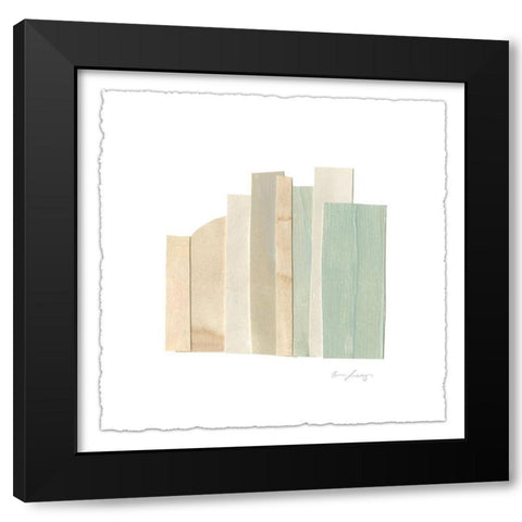 Flourescel III Black Modern Wood Framed Art Print with Double Matting by Scarvey, Emma