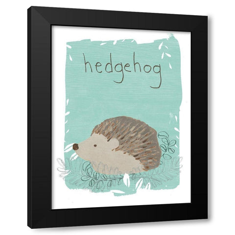 Critter Cameo I Black Modern Wood Framed Art Print by Vess, June Erica