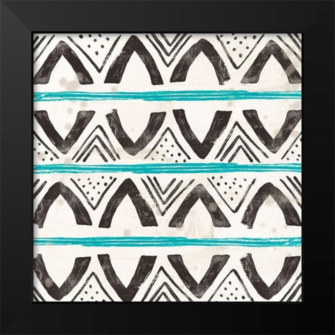 Kitwe II Black Modern Wood Framed Art Print by Vess, June Erica