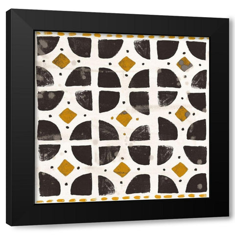 Kitwe III Black Modern Wood Framed Art Print by Vess, June Erica