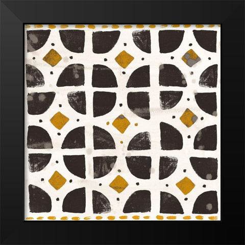 Kitwe III Black Modern Wood Framed Art Print by Vess, June Erica