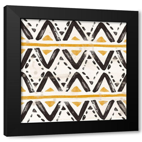 Kitwe VII Black Modern Wood Framed Art Print by Vess, June Erica