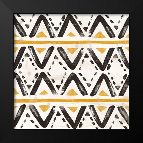 Kitwe VII Black Modern Wood Framed Art Print by Vess, June Erica