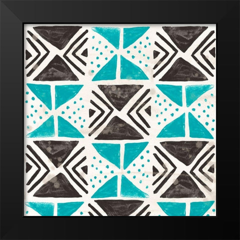 Kitwe VIII Black Modern Wood Framed Art Print by Vess, June Erica