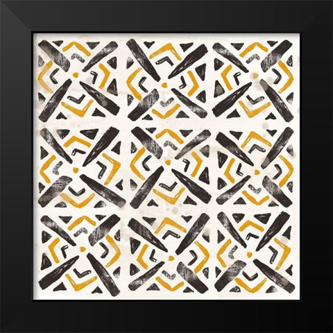 Kitwe IX Black Modern Wood Framed Art Print by Vess, June Erica