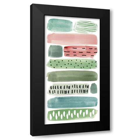 Phases of Joy I Black Modern Wood Framed Art Print with Double Matting by Wang, Melissa