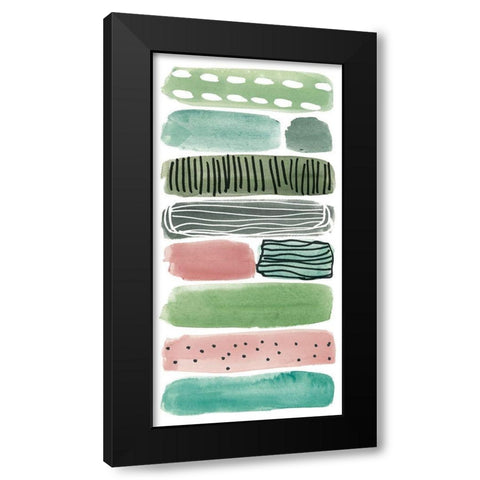 Phases of Joy II Black Modern Wood Framed Art Print with Double Matting by Wang, Melissa