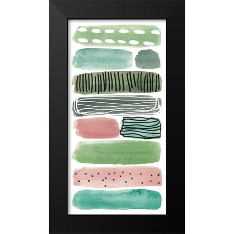 Phases of Joy II Black Modern Wood Framed Art Print by Wang, Melissa