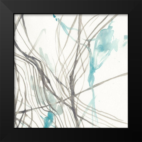 Tendrils III Black Modern Wood Framed Art Print by Goldberger, Jennifer