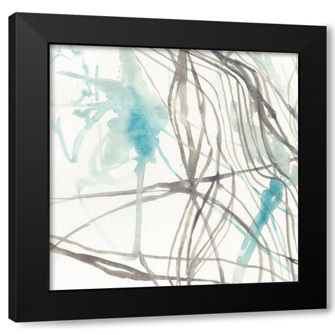 Tendrils IV Black Modern Wood Framed Art Print with Double Matting by Goldberger, Jennifer