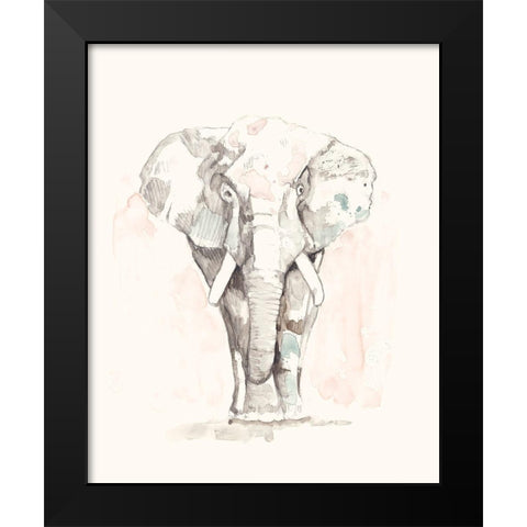 Pastel Safari II Black Modern Wood Framed Art Print by Goldberger, Jennifer