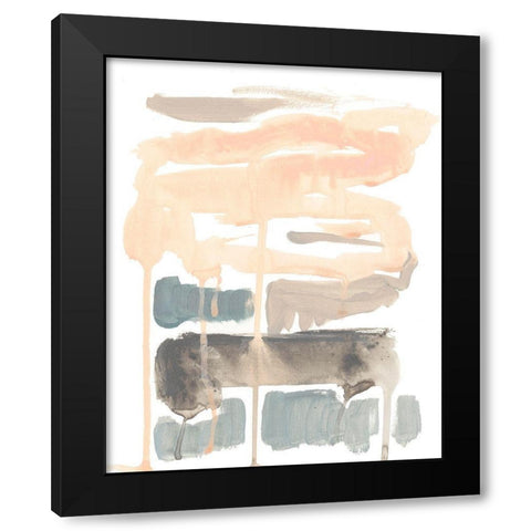Wend II Black Modern Wood Framed Art Print with Double Matting by Goldberger, Jennifer