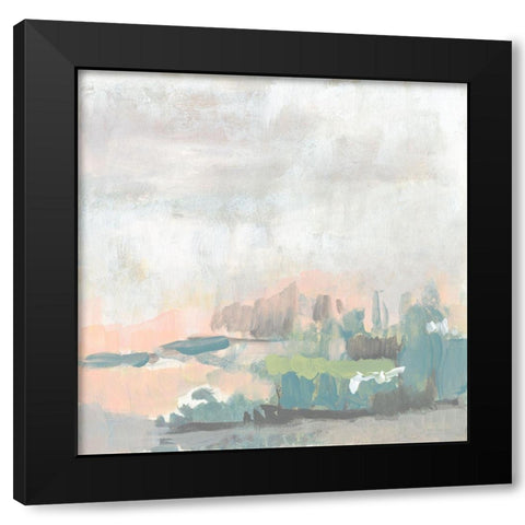 Sweet Lagoon II Black Modern Wood Framed Art Print with Double Matting by Goldberger, Jennifer