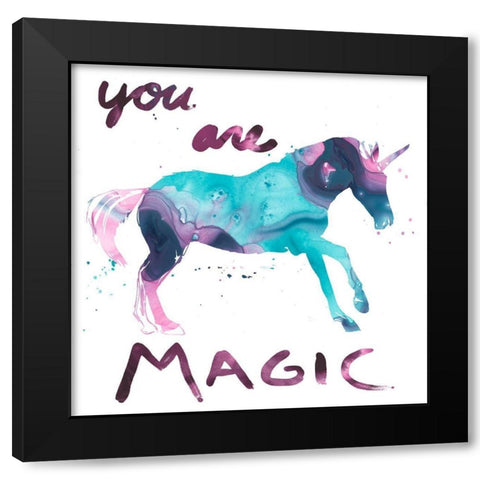 Magic Dreams II Black Modern Wood Framed Art Print by Vess, June Erica