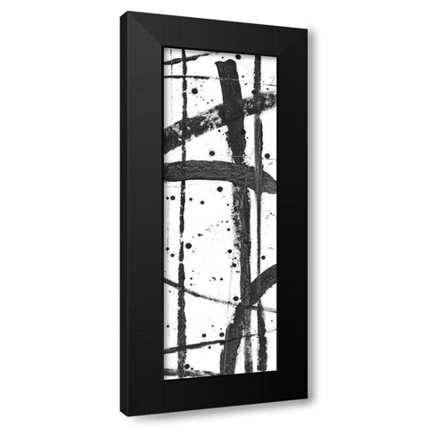 Criss-Cross I Black Modern Wood Framed Art Print with Double Matting by OToole, Tim