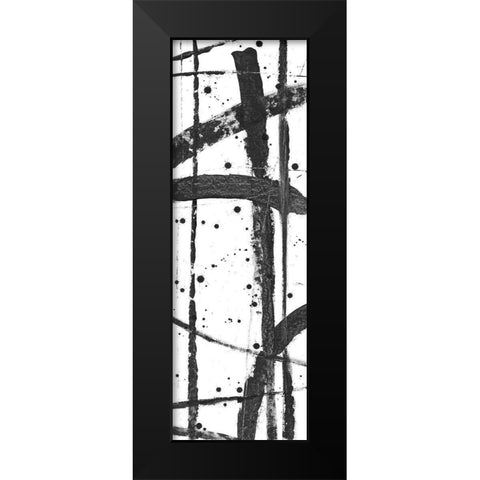 Criss-Cross I Black Modern Wood Framed Art Print by OToole, Tim