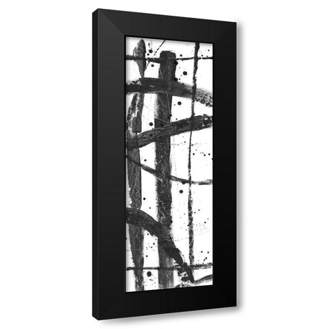 Criss-Cross II Black Modern Wood Framed Art Print with Double Matting by OToole, Tim