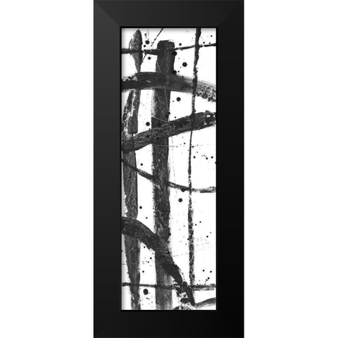 Criss-Cross II Black Modern Wood Framed Art Print by OToole, Tim