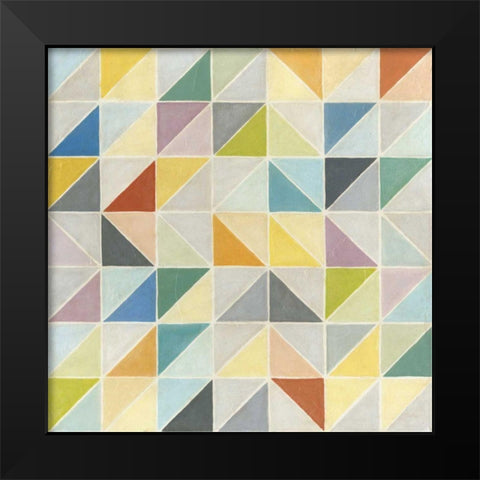 Non-Embellished Multifaceted I Black Modern Wood Framed Art Print by Meagher, Megan