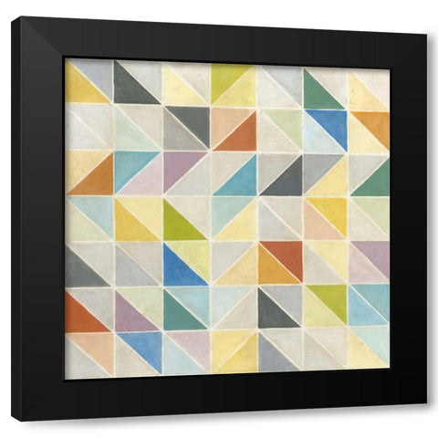 Non-Embellished Multifaceted II Black Modern Wood Framed Art Print with Double Matting by Meagher, Megan