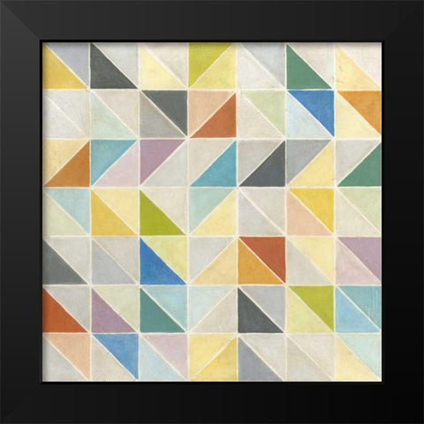 Non-Embellished Multifaceted II Black Modern Wood Framed Art Print by Meagher, Megan
