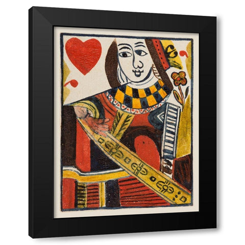 Vintage Cards I Black Modern Wood Framed Art Print by Unknown