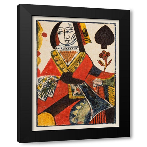Vintage Cards VI Black Modern Wood Framed Art Print with Double Matting by Unknown