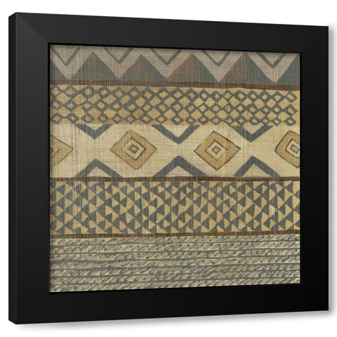 Warp and Weft IV Black Modern Wood Framed Art Print with Double Matting by Zarris, Chariklia