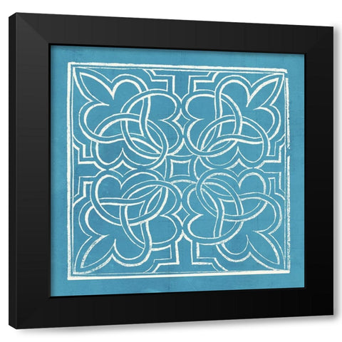Garden Schematic I Black Modern Wood Framed Art Print with Double Matting by Lawon, William