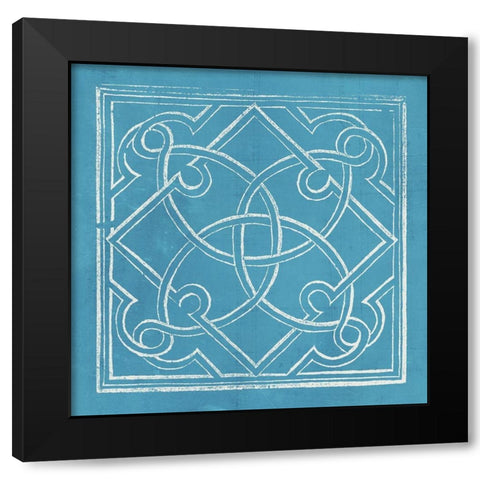 Garden Schematic V Black Modern Wood Framed Art Print by Lawon, William