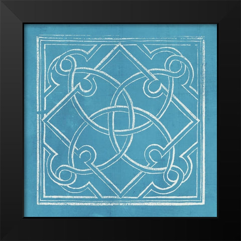 Garden Schematic V Black Modern Wood Framed Art Print by Lawon, William