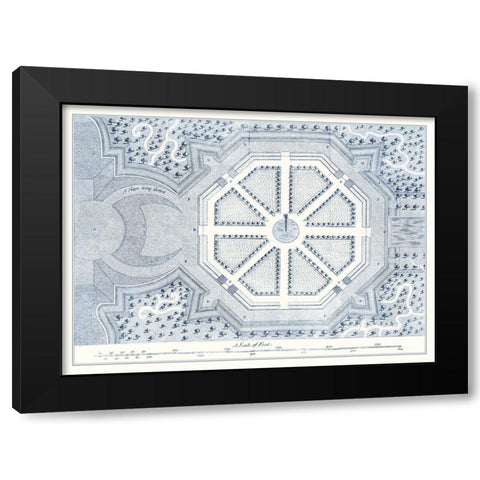 Kitchen Garden Plan II Black Modern Wood Framed Art Print by Switzer, Stephen