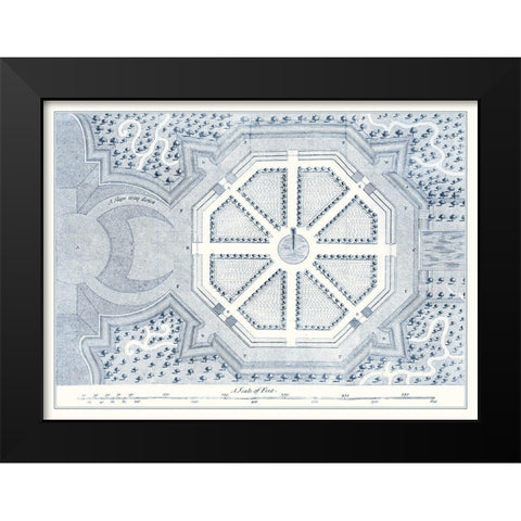 Kitchen Garden Plan II Black Modern Wood Framed Art Print by Switzer, Stephen